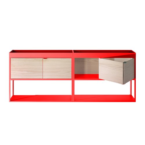 Meuble de rangement New Order - Rouge